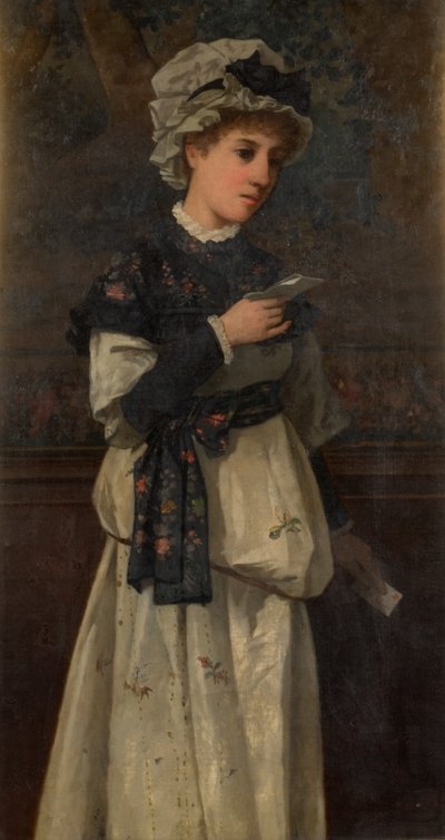 Girl with a Letter by Lionel J. Cowen